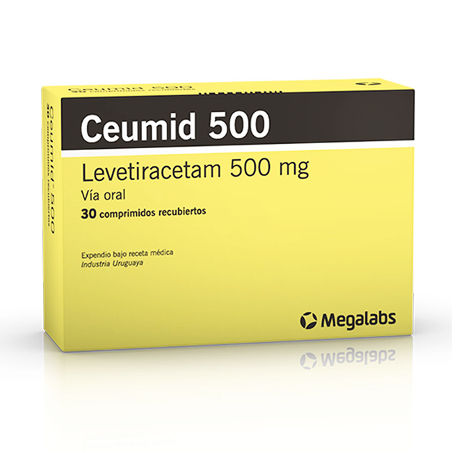 Ceumid 500 Levetiracetam 500mg Anticonvulsivo Crisis Epilépticas