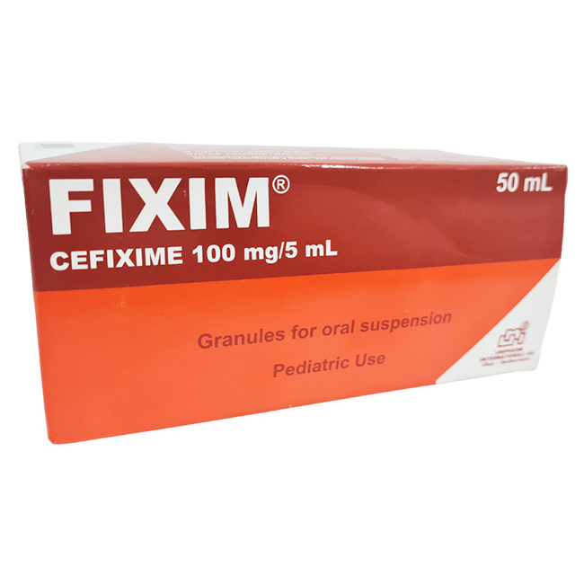 Fixim Suspensión 50ml Cefixime 100mg/5ml