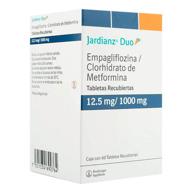 Jardianz Duo Tabletas 12,5mg / 1000mg
