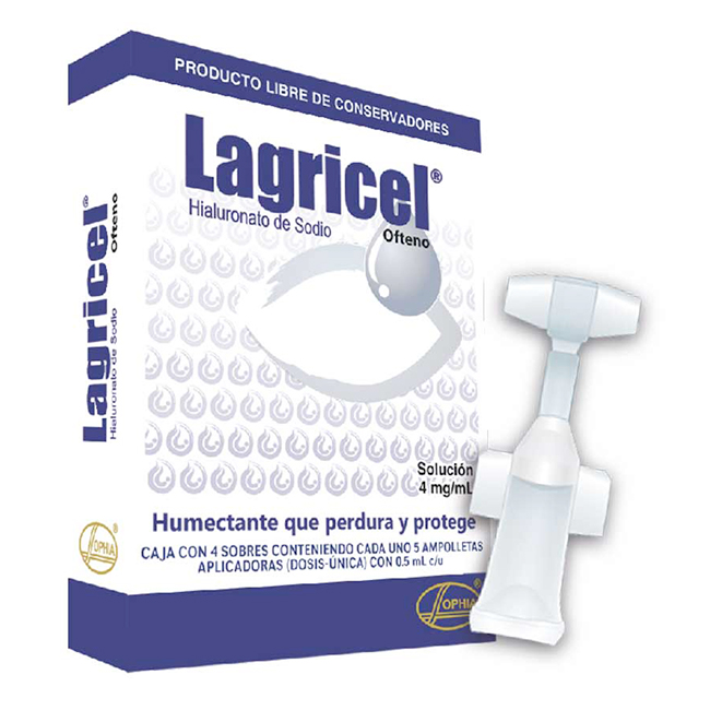 Lagricel Ofteno Solución Oftálmica al 0.4%