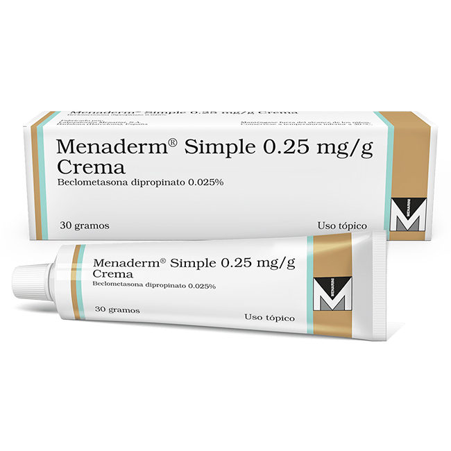Menaderm Simple 0.25 mg/g Crema