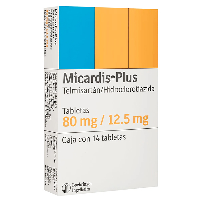 Micardis Plus Telmisartán 80mg / Hidroclorotiazida 12,5mg