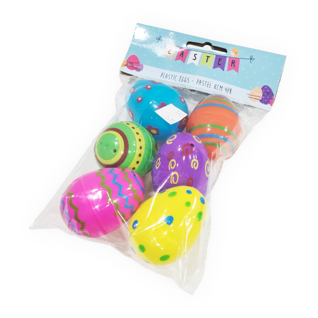 Huevos de Pascua Paquete de 6 chicos decorados