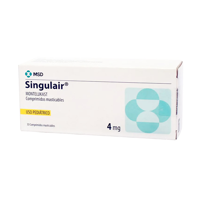 Singulair 4mg Tratamiento Asma Uso Pediátrico