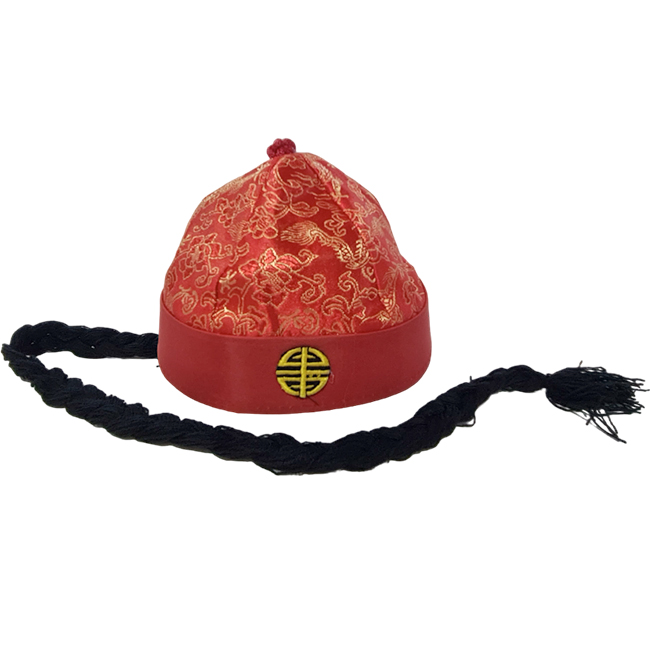 Sombrero Chino Color Rojo (Niños)