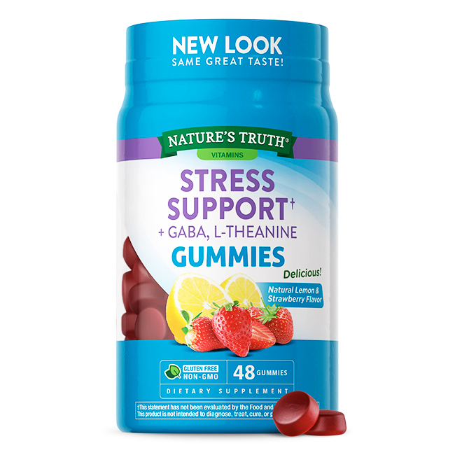 Gomitas de Apoyo al Estrés Natures Truth Sabor Fresa
