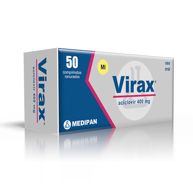 Virax Aciclovir 400mg Uso Oral 