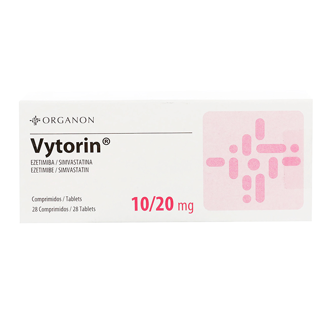 Vytorin 10/20 mg Ezetimiba Simvastatina