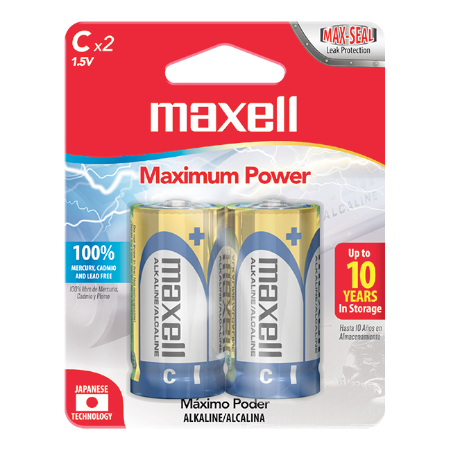Batería Alcalina Tipo C Maxell