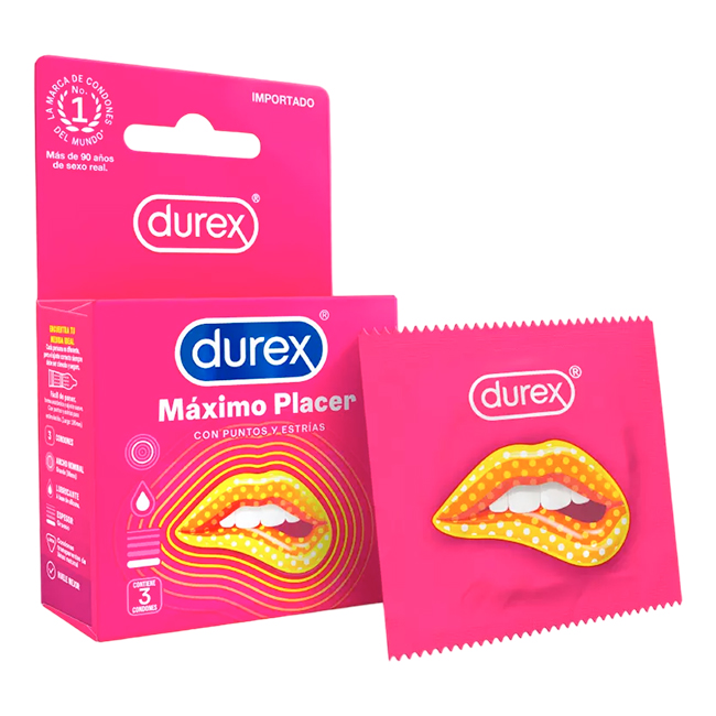Condones Durex Máximo Placer