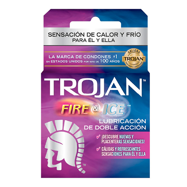 Condones Trojan Fire & Ice
