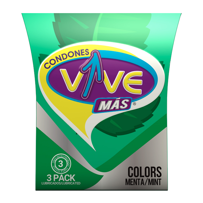 Condones Vive Colors Menta