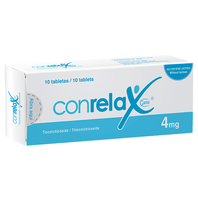Conrelax 4mg tabletas Tiocolchicósido