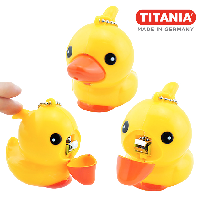 Cortaúñas para niños con forma de patito de hule marca Titania