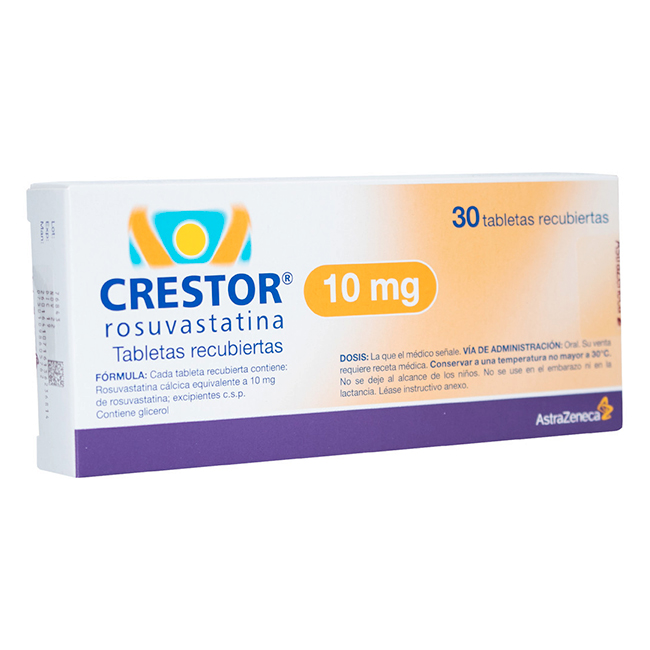 Crestor 10mg Rosuvastatina Tratamiento del Colesterol