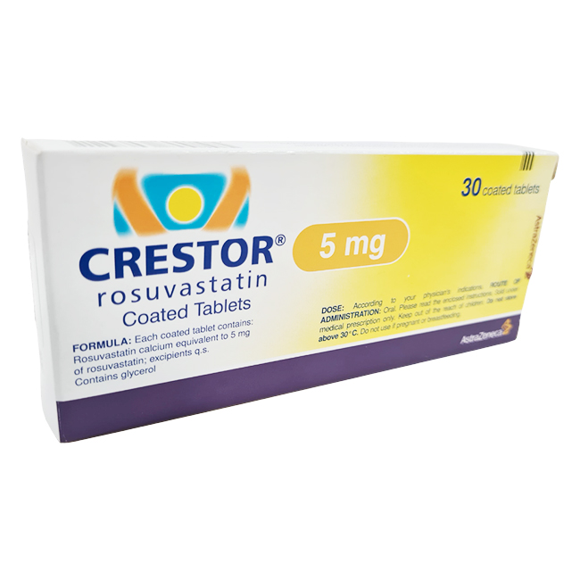 Crestor 5mg Rosuvastatina Tratamiento del Colesterol
