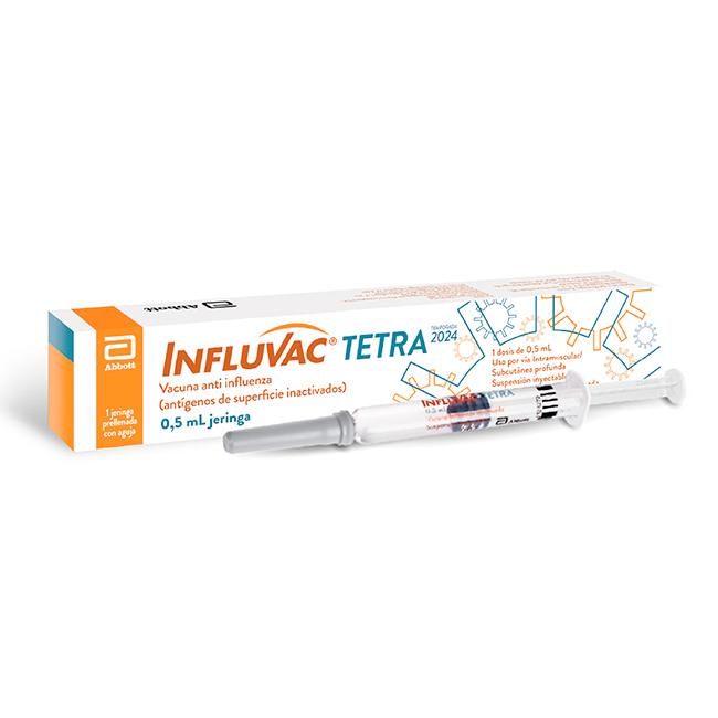 Influvac Tetra Vacuna Antiinfluenza en Jeringa Prellenada 0,5ml