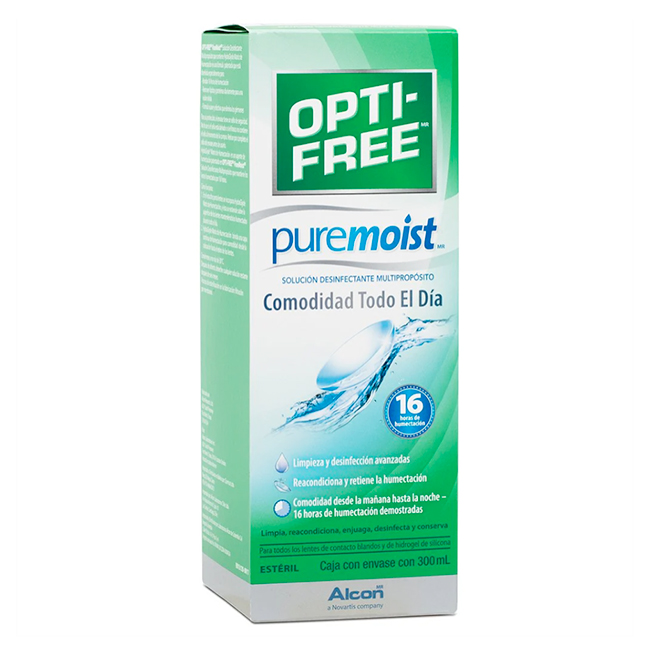 Opti Free Pure Moist 300ml solución para Lentes de Contacto