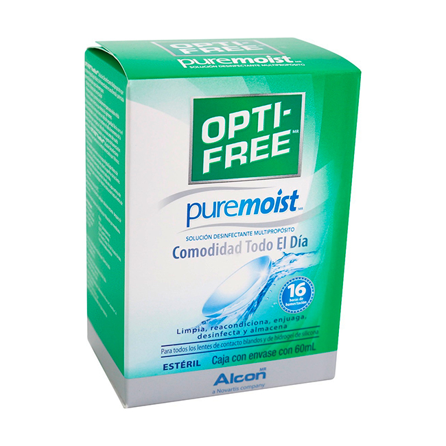 Opti Free Pure Moist 60ml solución para Lentes de Contacto
