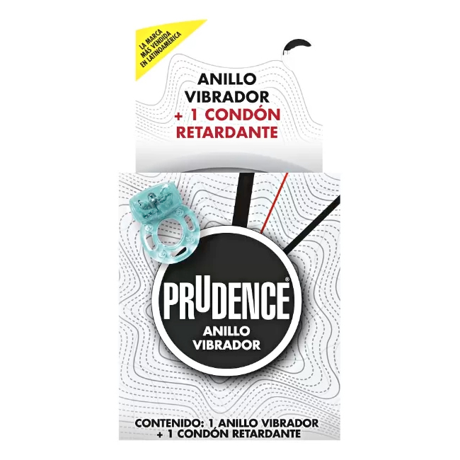Condones Prudence Anillo Vibrador y Condón Retardante