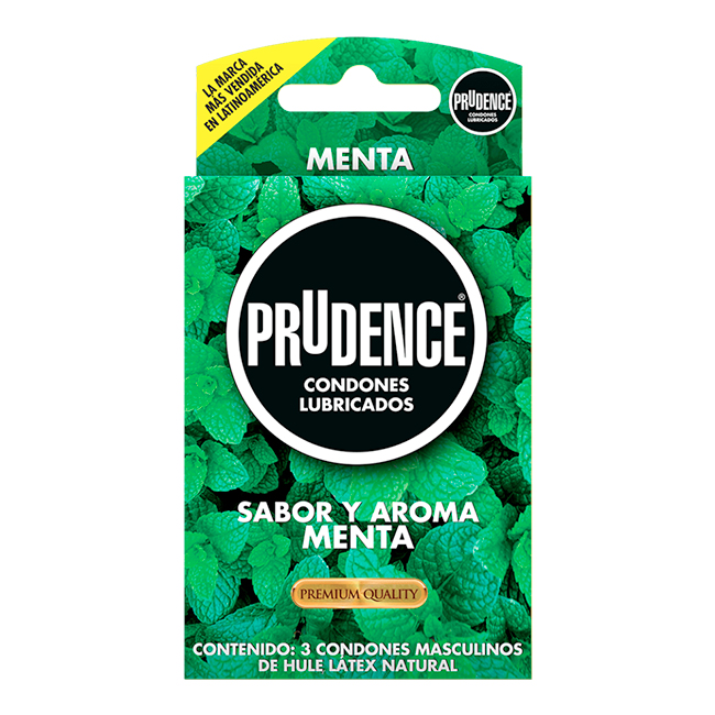 Condones Prudence Sabor y Aroma Menta