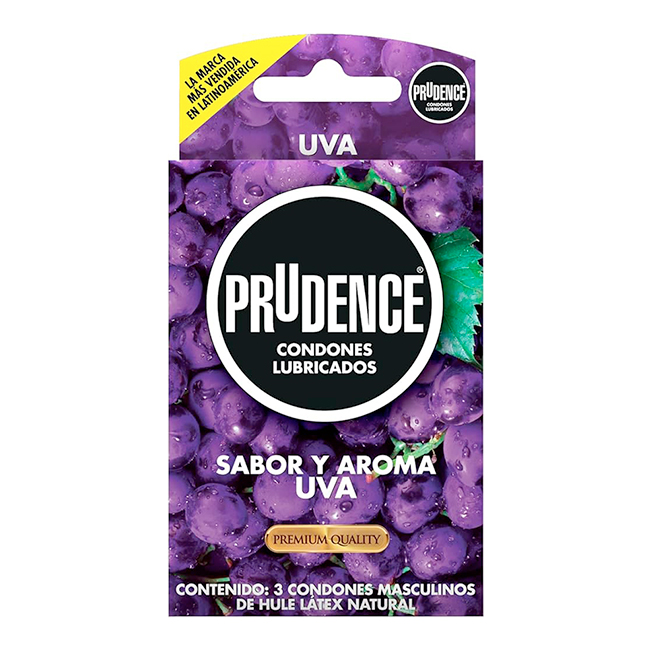 Condones Prudence Sabor y Aroma Uva