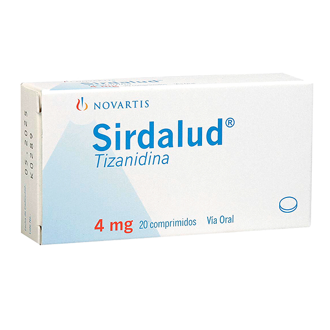 Sirdalud 4mg Tizanidina Relajante Muscular