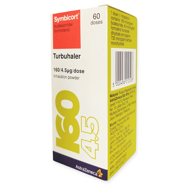 Symbicort Turbuhaler 160/4.5Mcg 60 Dosis Tratamiento del Asma 