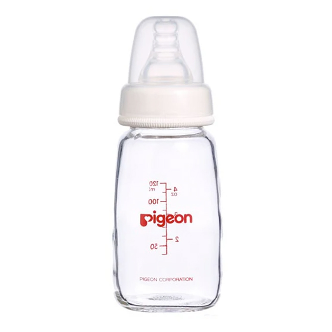Mamadera Vidrio PIGEON Flexible 0m+ 120ml