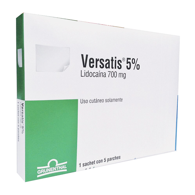 Versatis Parche Lidocaina 700mg Tratamiento del Dolor