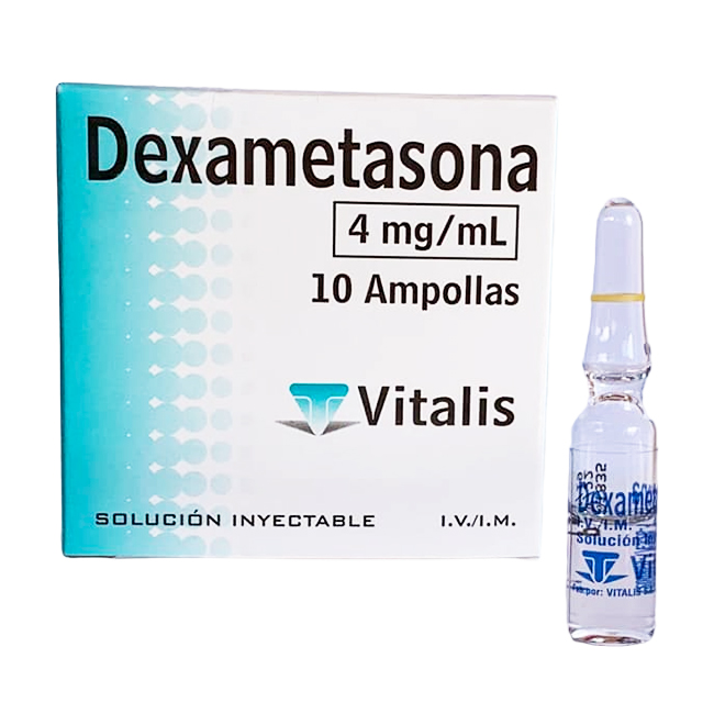 Dexametasona 4mg/mL Solución Inyectable Vitalis