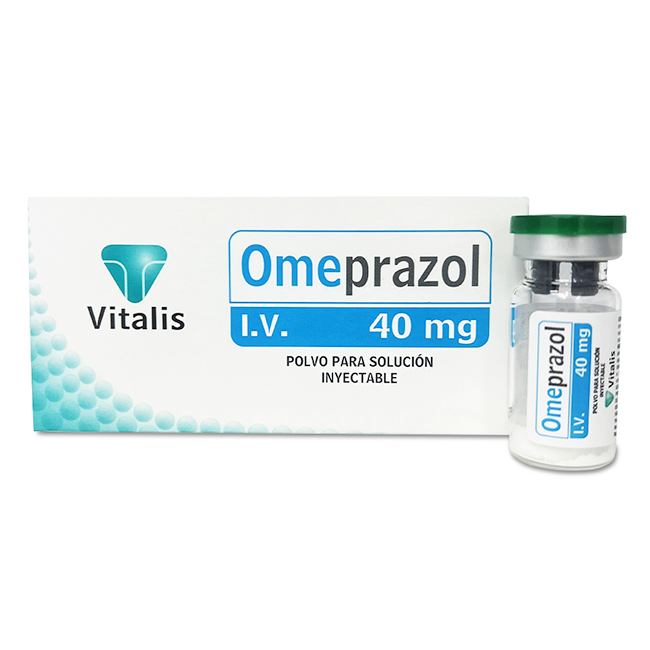 Vitalis Omeprazol 40mg Polvo para Solución Inyectable