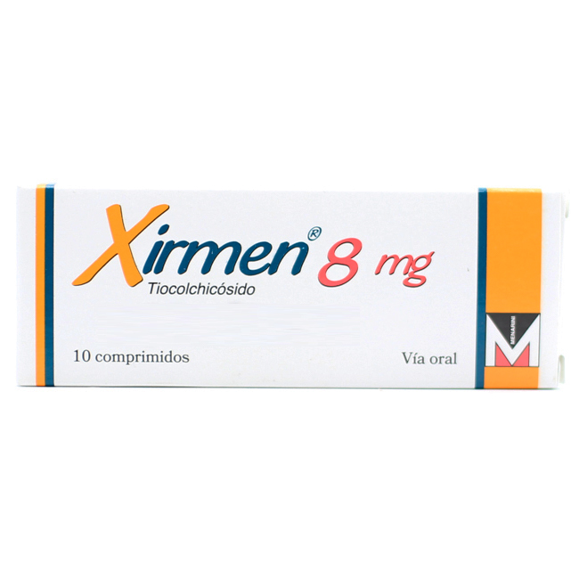 Xirmen 8mg Tiocolchicósido Relajante Muscular 