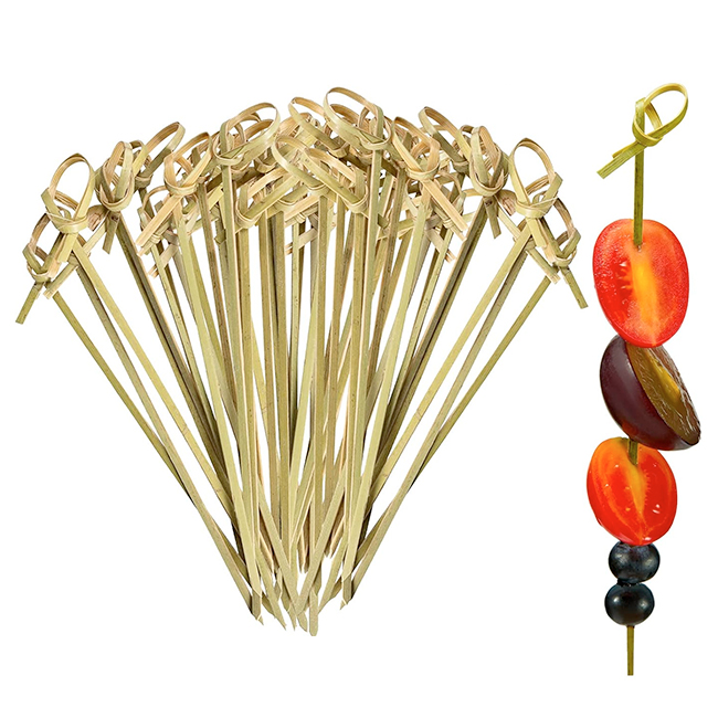 Palitos de Bamboo para Cocktail Picks 100 piezas