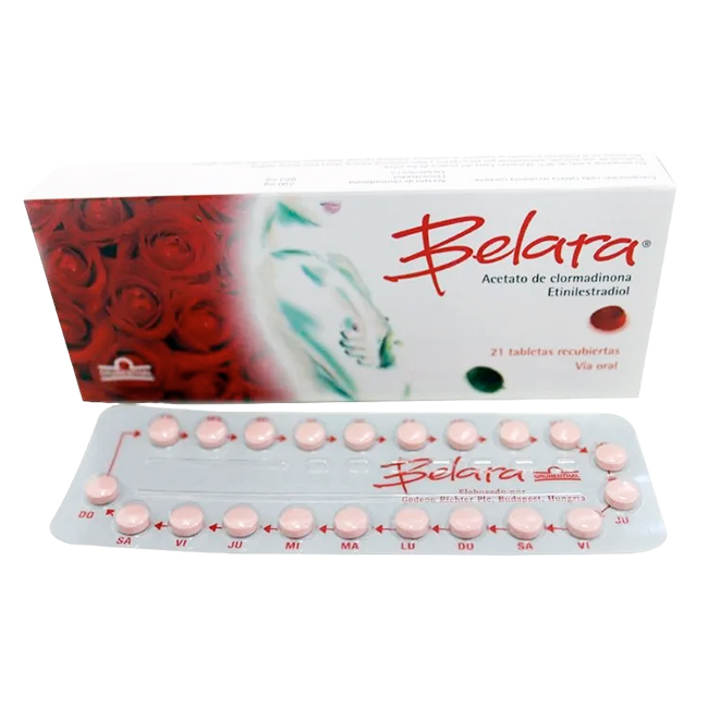 Belara Anticonceptivo Hormonal: Acetato de Clormadinona y Etinilestradiol