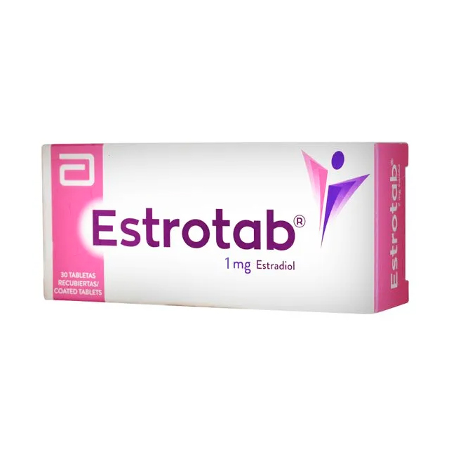 Estrotab 1mg Estradiol Aliviar Síntomas de la Menopausia