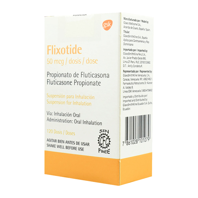 Flixotide 50Mcg Gsk Suspensión para Inhalación 120 Dosis