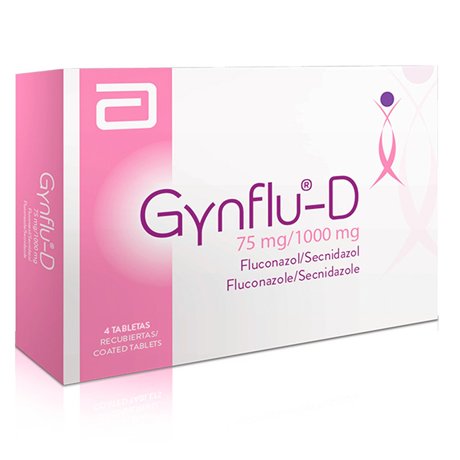 Gynflu-D 75mg/1000mg Fluconazol Secnidazol para Infecciones Vaginales