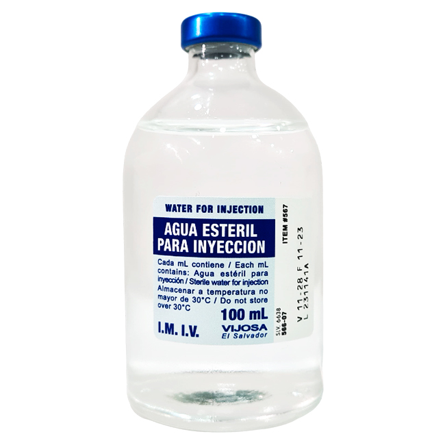 Agua Estéril para Inyectable 100ml