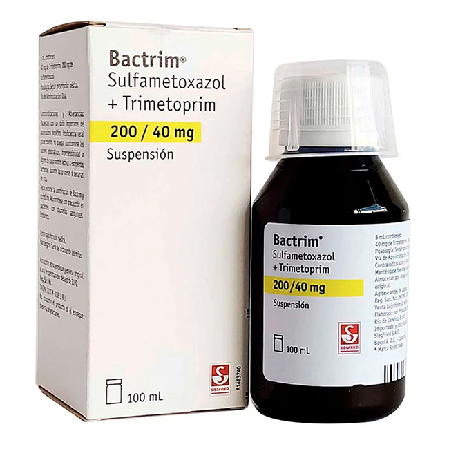 Bactrim Sulfametoxazol + Trimetoprim 200/40mg Frasco 100ml