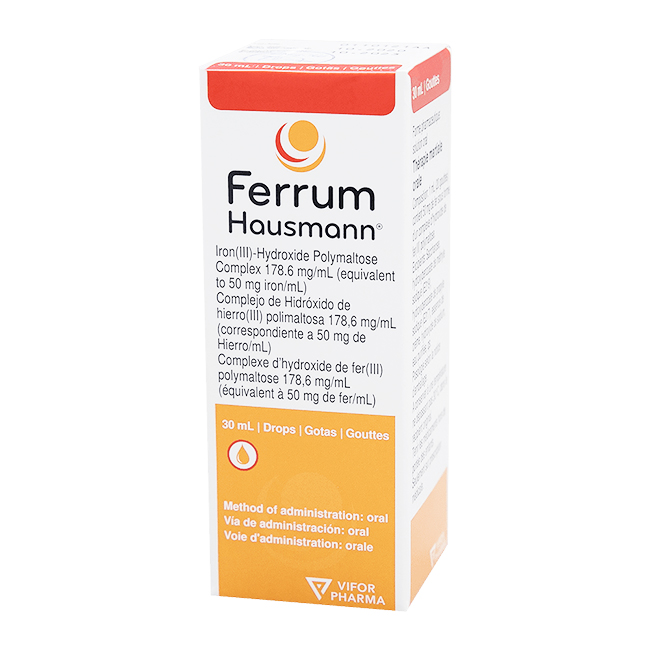 Ferrum Hausmann Gotas 30ml tratamiento para la Carencia de Hierro