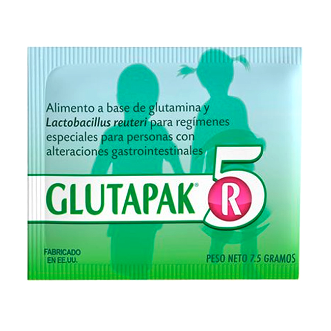 Glutapak 5R Sobre 7.5g Recuperación de la Mucosa Intestinal