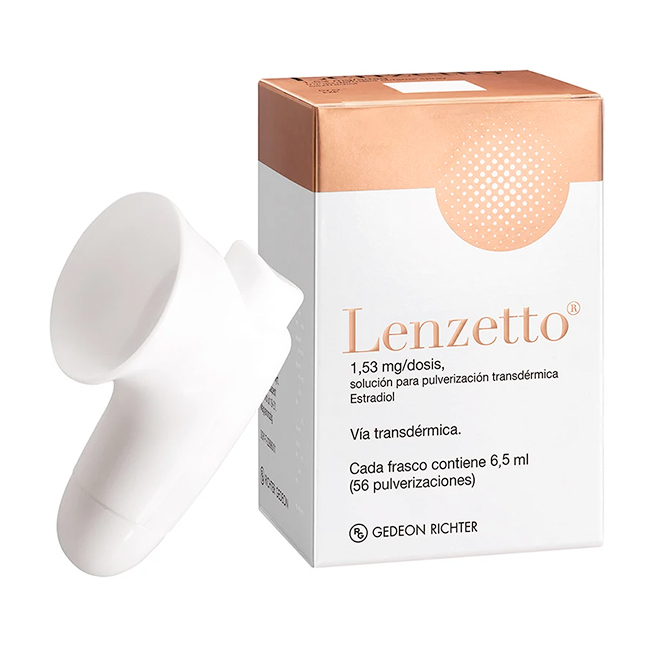 Lenzetto 1.53mg/dosis tratamiento síntomas de la menopausia