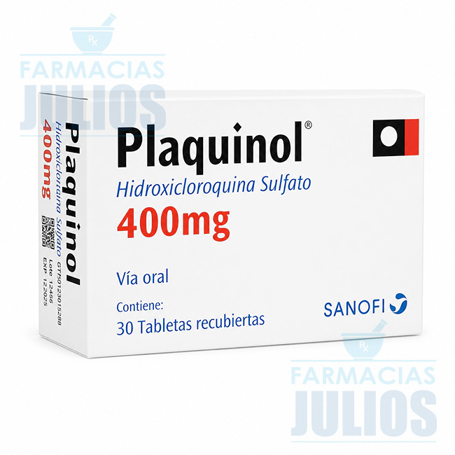 Plaquinol 400 mg Hidroxicloroquina Sulfato Tabletas – Tratamiento Reumático y Dermatológico