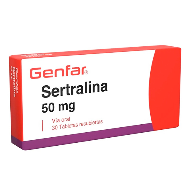 Sertralina 50mg Tratamiento de Trastornos del Estado de Ánimo Genfar