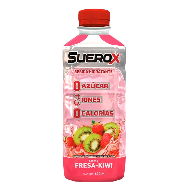 Suerox Fresa-Kiwi 630ml Bebida Hidratante Cero Azúcar