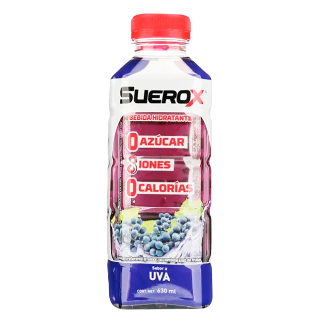 Suerox Uva 630ml Bebida Hidratante Cero Azúcar