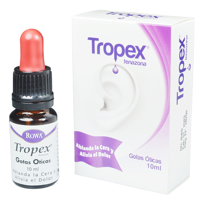 Tropex Fenazona 5% Solución Gotas Óticas 10ml