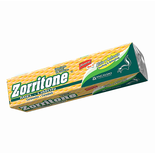 Zorritone Barra con Sabor a Miel y Limón: Alivio Reconfortante y Frescura Agradable