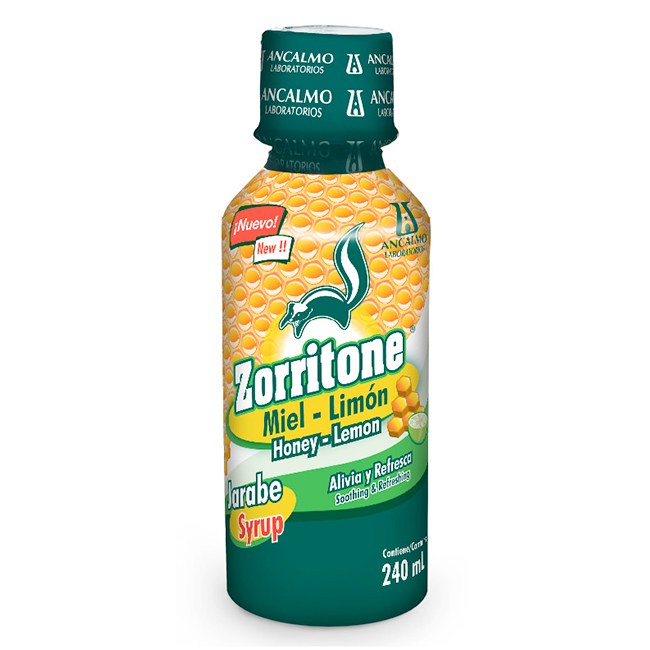 Zorritone Jarabe Miel Limón 240ml: Alivio Eficaz para la Tos y el Resfriado